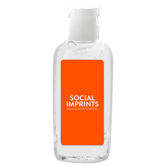 1 oz Clear Sanitizer in Oval Bottle