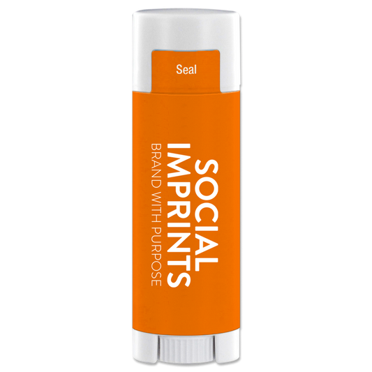 Custom SPF 15 Lip Balm in White Oval Tube