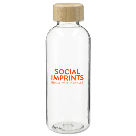 Sona 22oz RPET Reusable Bottle w/ FSC 100% Bamboo Lid