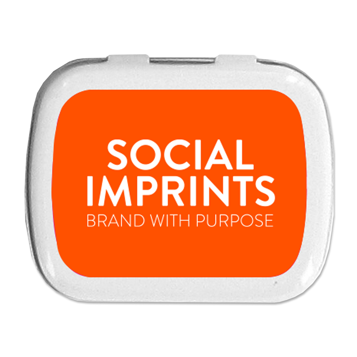 Sugar Free Mints in a Small Rectangular Hinged Tin