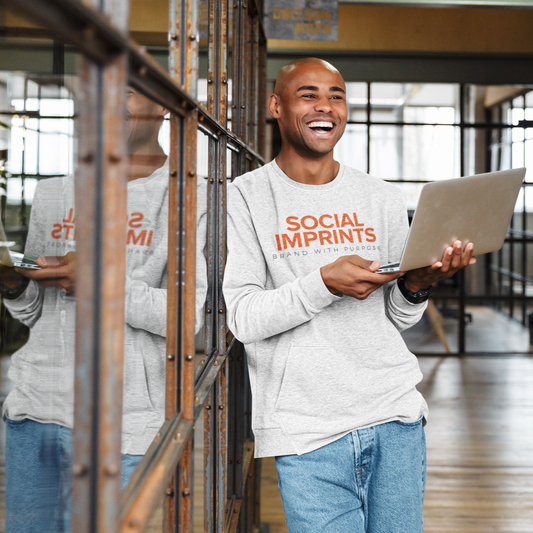 Social Imprints Crew Neck Sweatshirt - Bulk