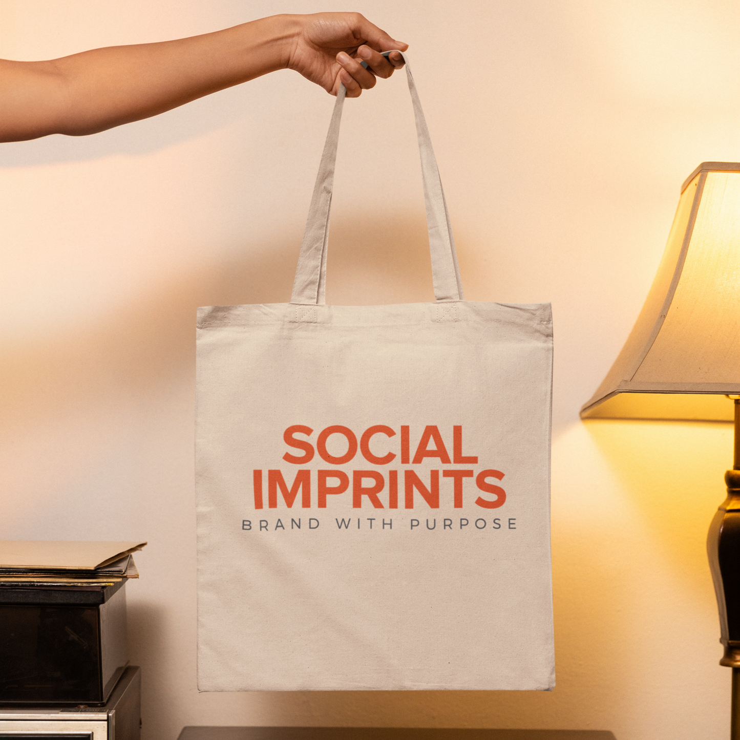 New Hire Social Imprints Tote Bag